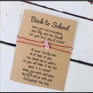 Bracelet set BACK TO SCHOOL FIRST DAY SCHOOL